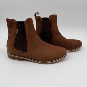 NWOB Hari Mari Womens 9 Midland Brown Leather Chelsea Boots Pull On Ankle